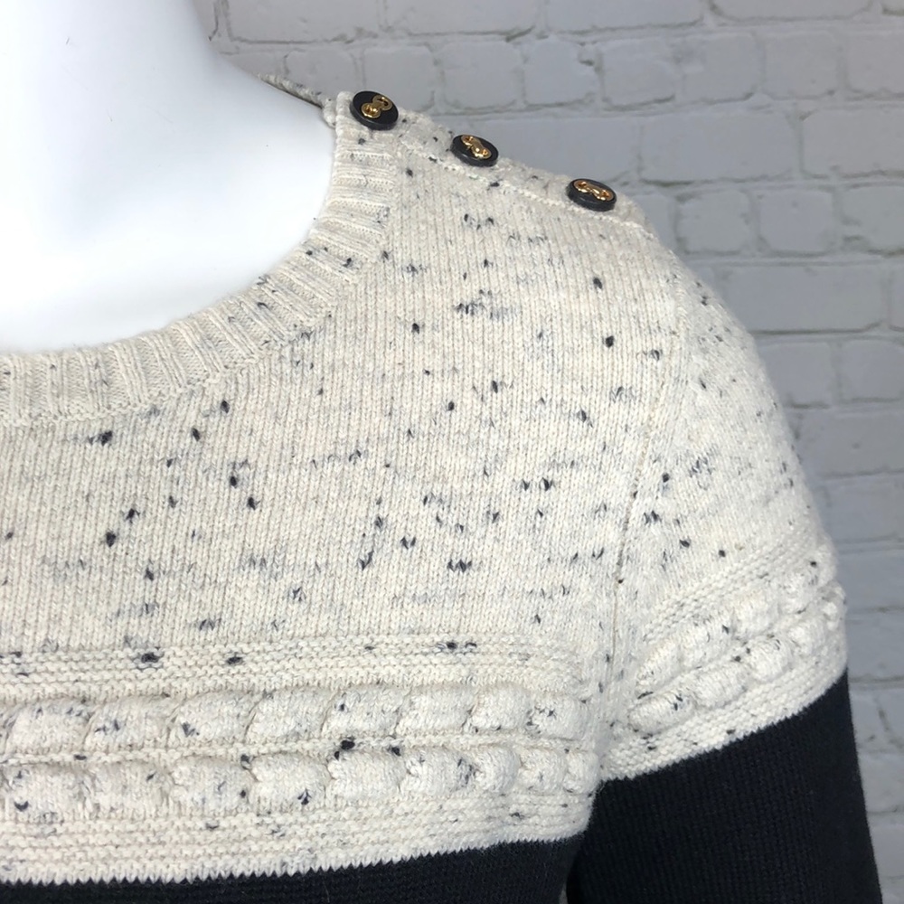 Charter Club Black Cream Crewneck Sweater Size 2X - Picture 5 of 5